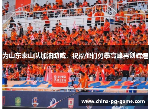 为山东泰山队加油助威，祝福他们勇攀高峰再创辉煌